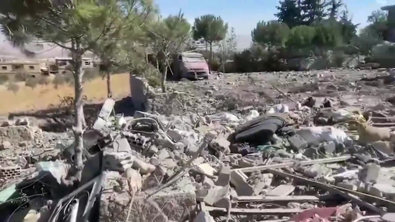 Ataques israelíes contra la ciudad de Taraya, en el distrito de Baalbek