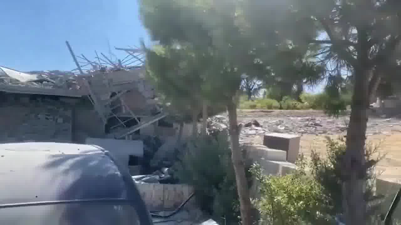 Israeli raids targeting the town of Taraya in Baalbek District