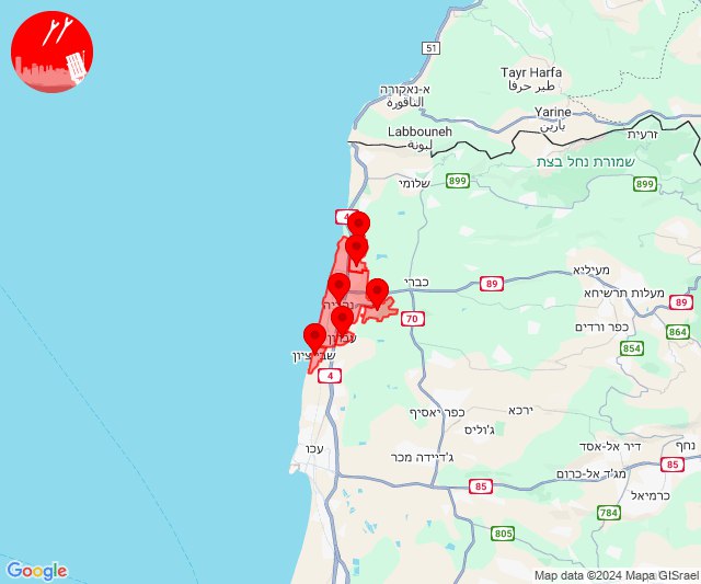 Ameaça de drones em Nahariya