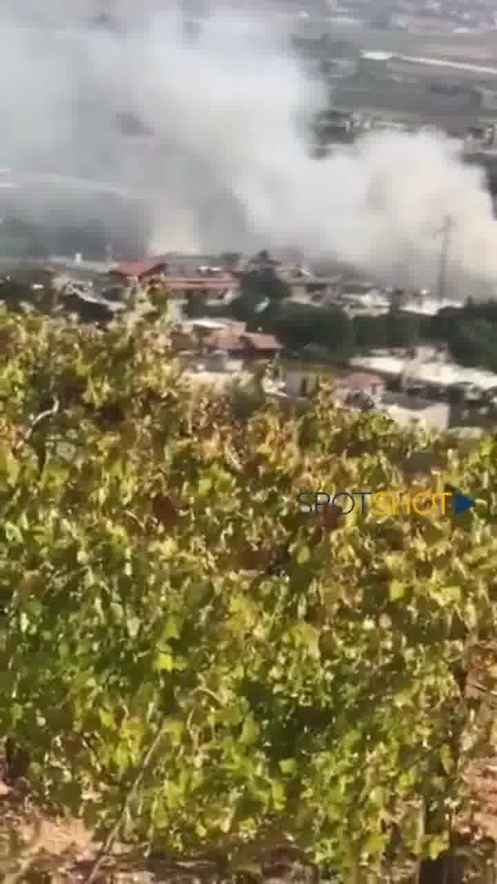 Der Beschuss geht weiter. Ein israelischer Angriff auf die Stadt Tamnin in der Bekaa-Ebene