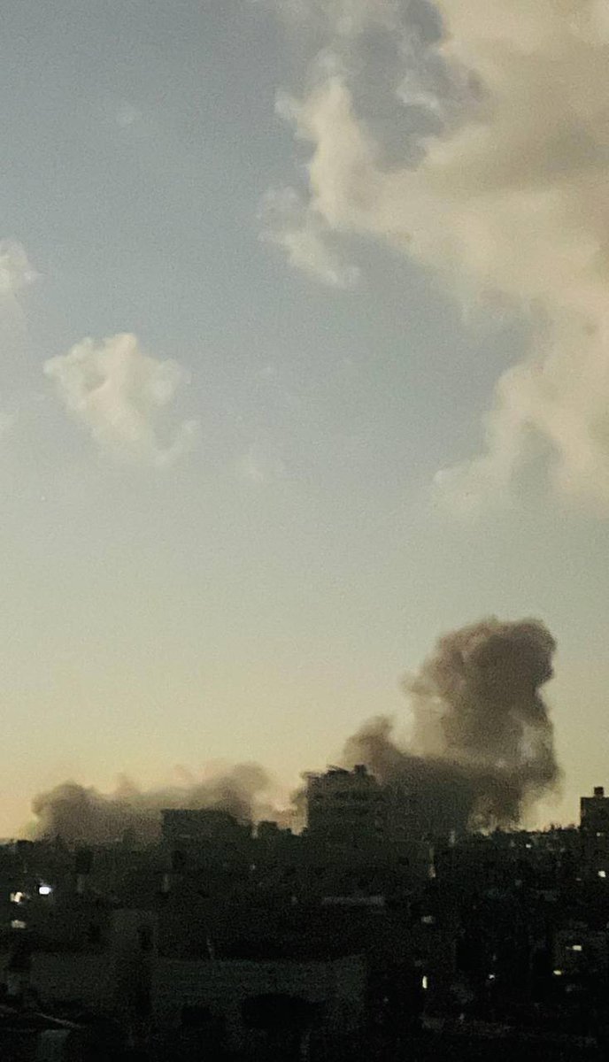 Air force launches violent raids on Block 12 in Al-Bureij camp in central Gaza Strip