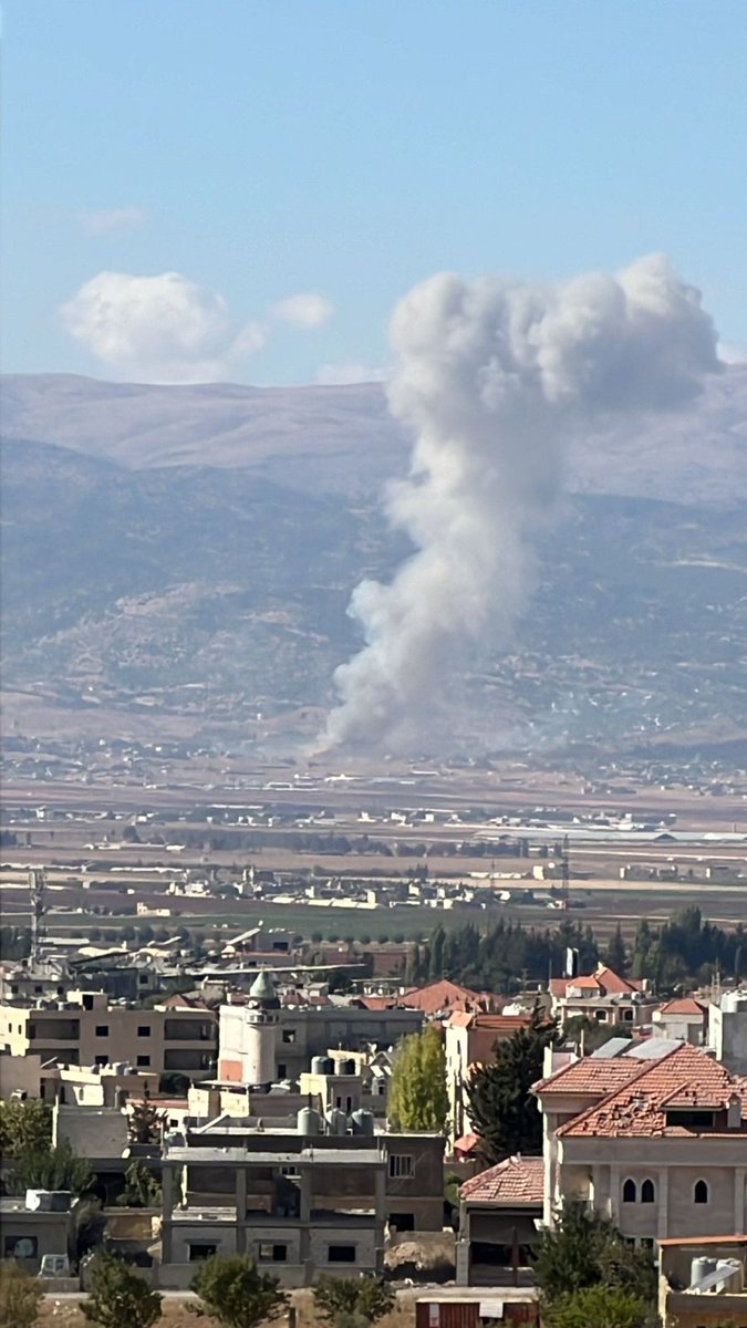 Israelischer Angriff zielt auf die Stadt Bodai in der Bekaa-Ebene