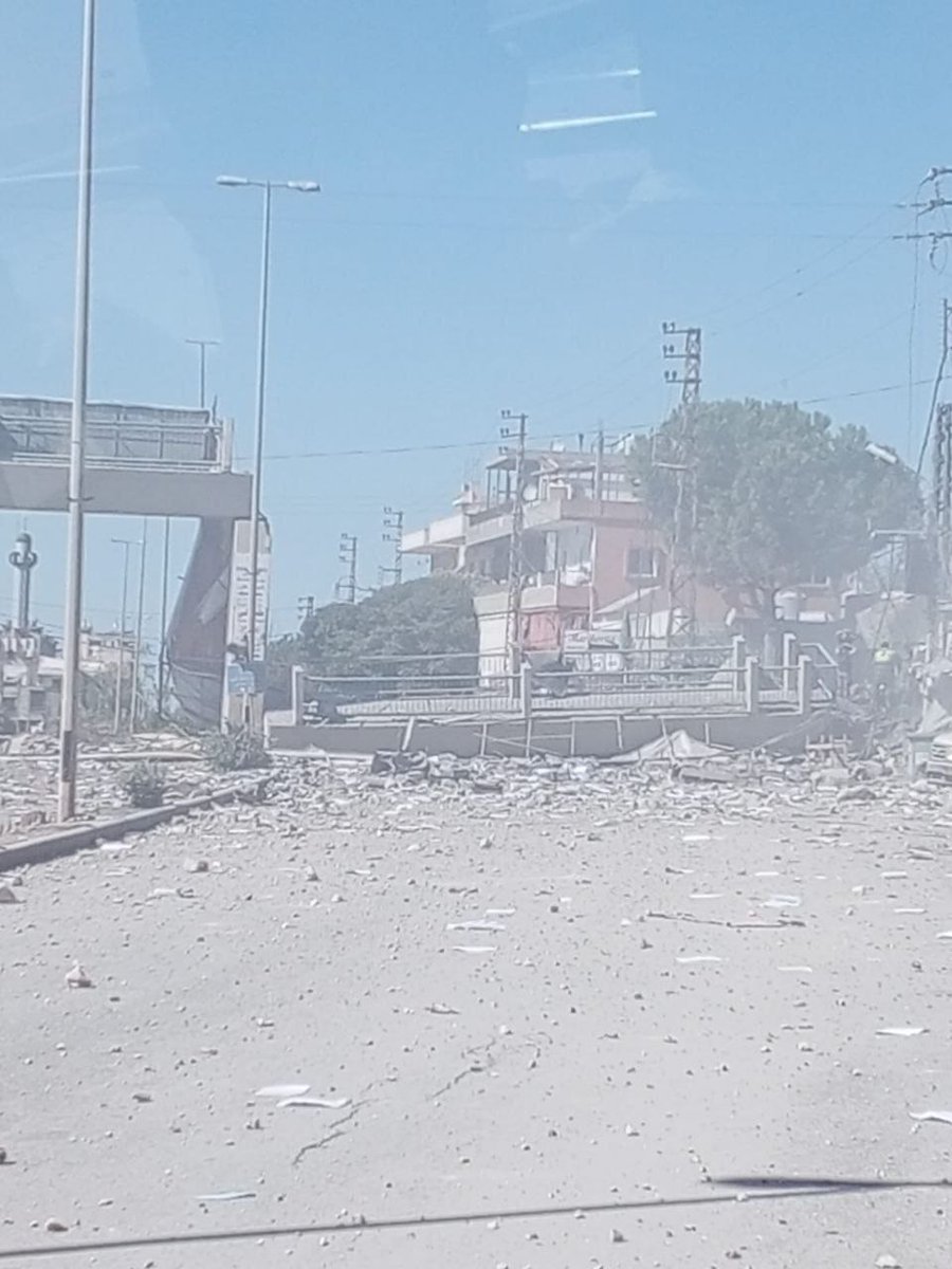 Deir Zahrani pedestrian bridge was destroyed 