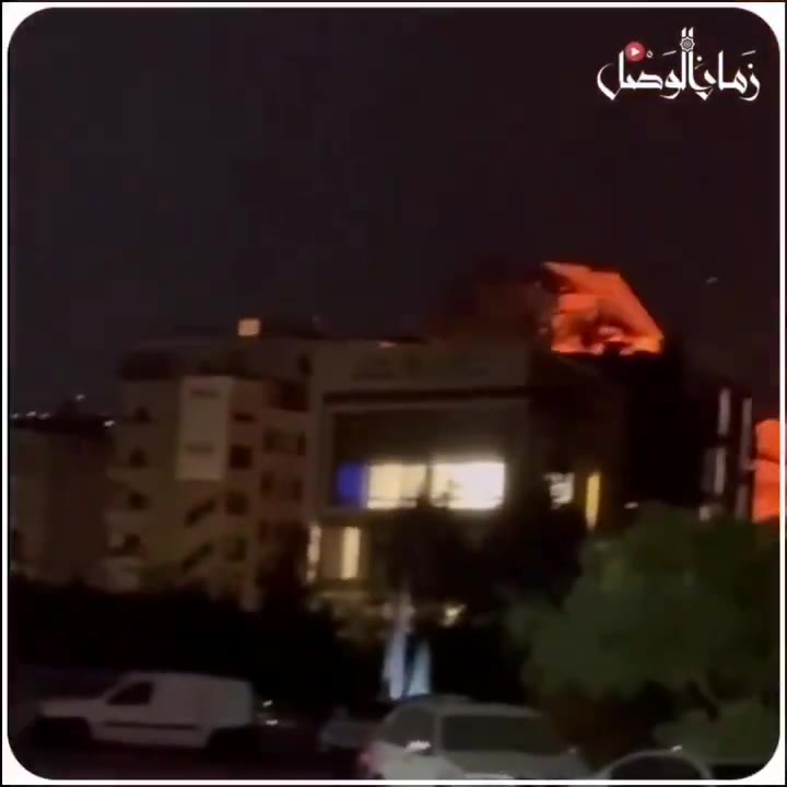 The moment the building with Al-Qard Al-Hassan branch in Chiyah was destroyed in an Israeli raid