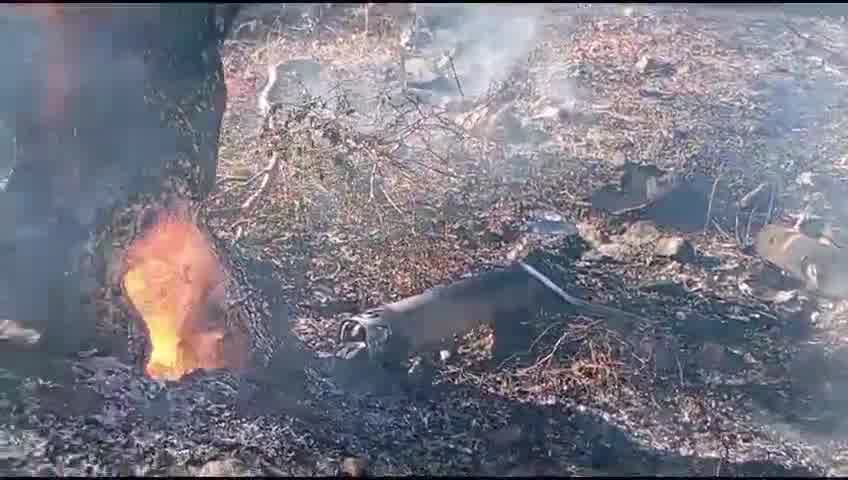 A fire near Umm Alfam from the last interception