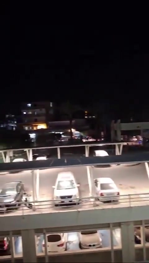 Video shows the Israeli raid that targeted the vicinity of Rafik Hariri Governmental Hospital in Beirut, Lebanon