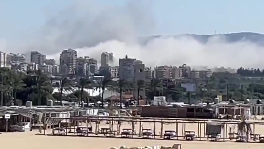 A series of raids carried out on the courtyard in the Lebanese city of Tyre