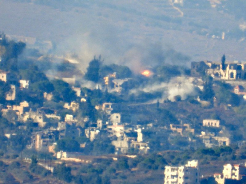 Israeli artillery shelling targets the towns of Taybeh and Kafr Kila