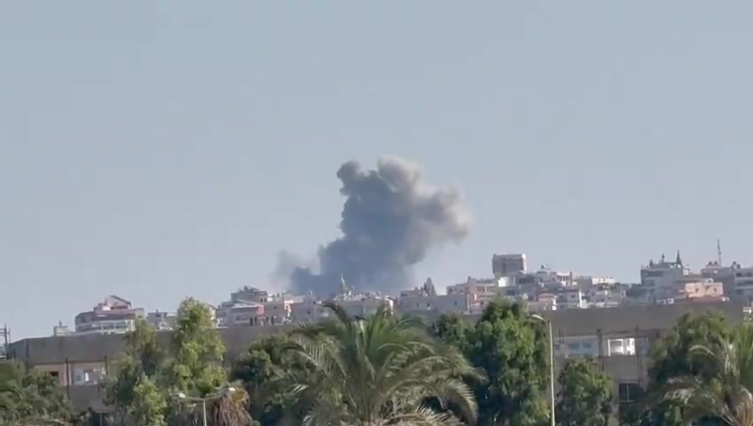 A raid targeted the town of Al-Bazouriyah