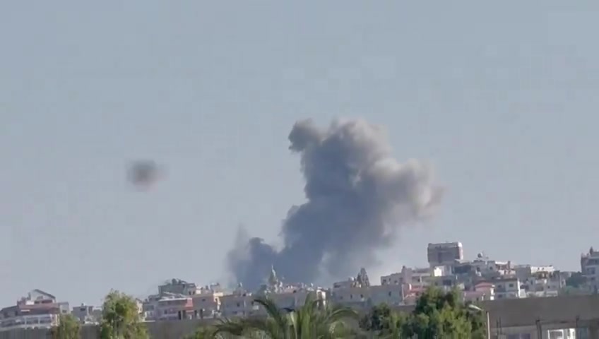 A raid targeted the town of Al-Bazouriyah