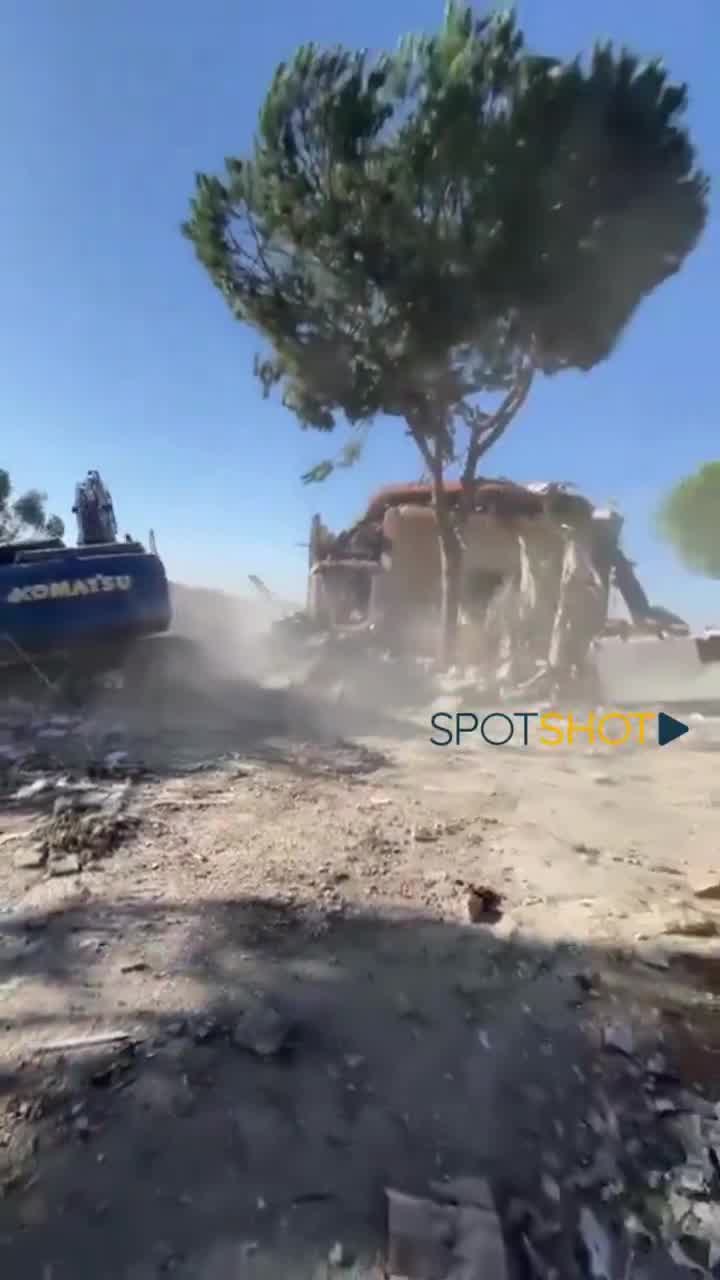 Israeli raid destroys a house in Al-Sawan neighborhood in Kafr Reman