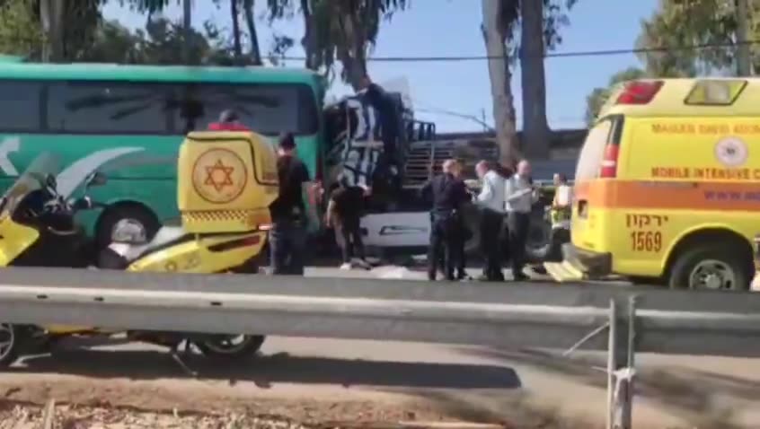 Truck hit a bus stop near Galilot, multiple casualties 