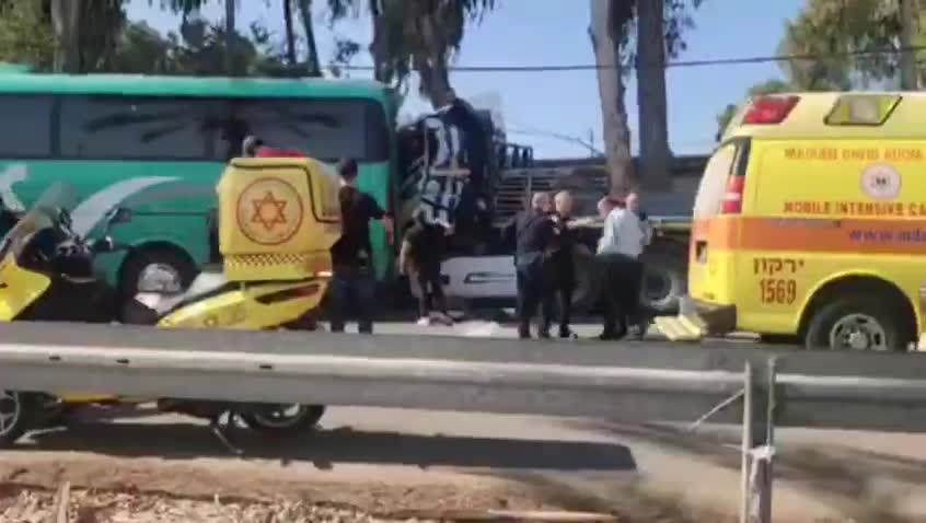 Truck hit a bus stop near Galilot, multiple casualties 