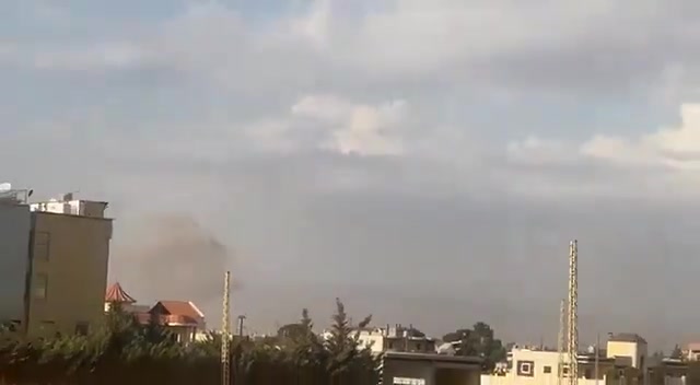 Footage of some of the Israeli airstrikes on the city of Baalbek in eastern Lebanon