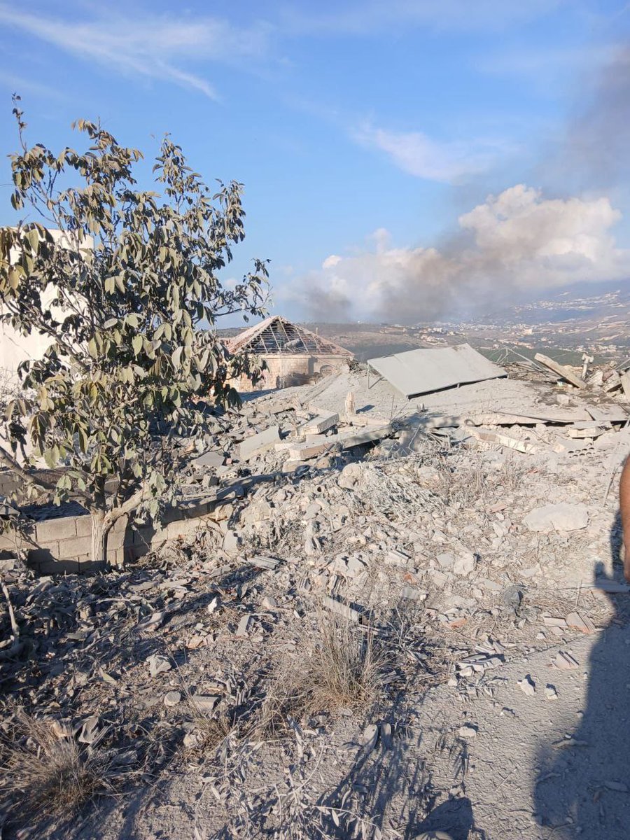 Israeli raid that targeted Deir al-Zahrani a short while ago