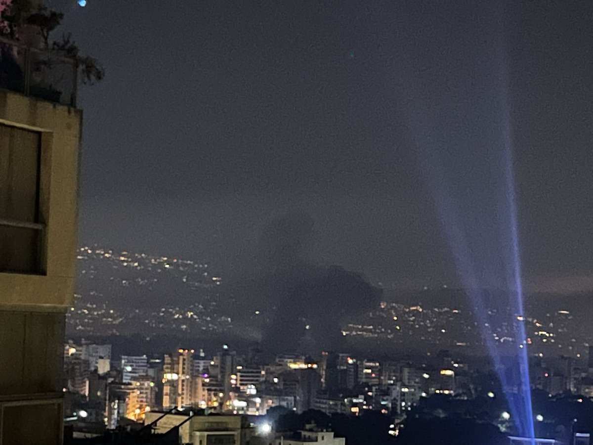 Zwei weitere Luftangriffe erschütterten Beirut. Einer stärker als der andere. Bisher 11 Luftangriffe