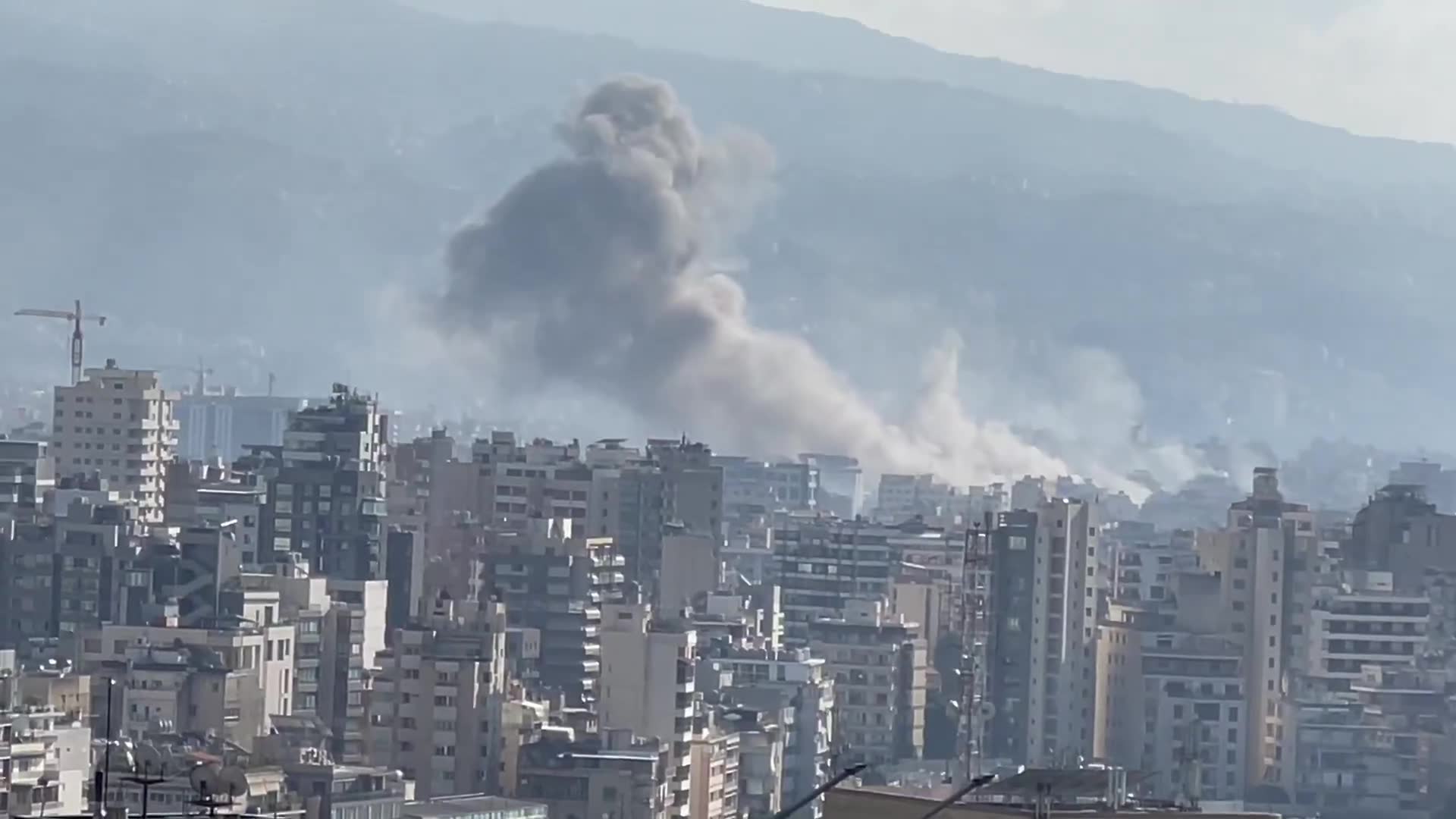 Une autre frappe aérienne puissante a touché la banlieue sud de Beyrouth. Une forte explosion a été entendue dans toute la ville