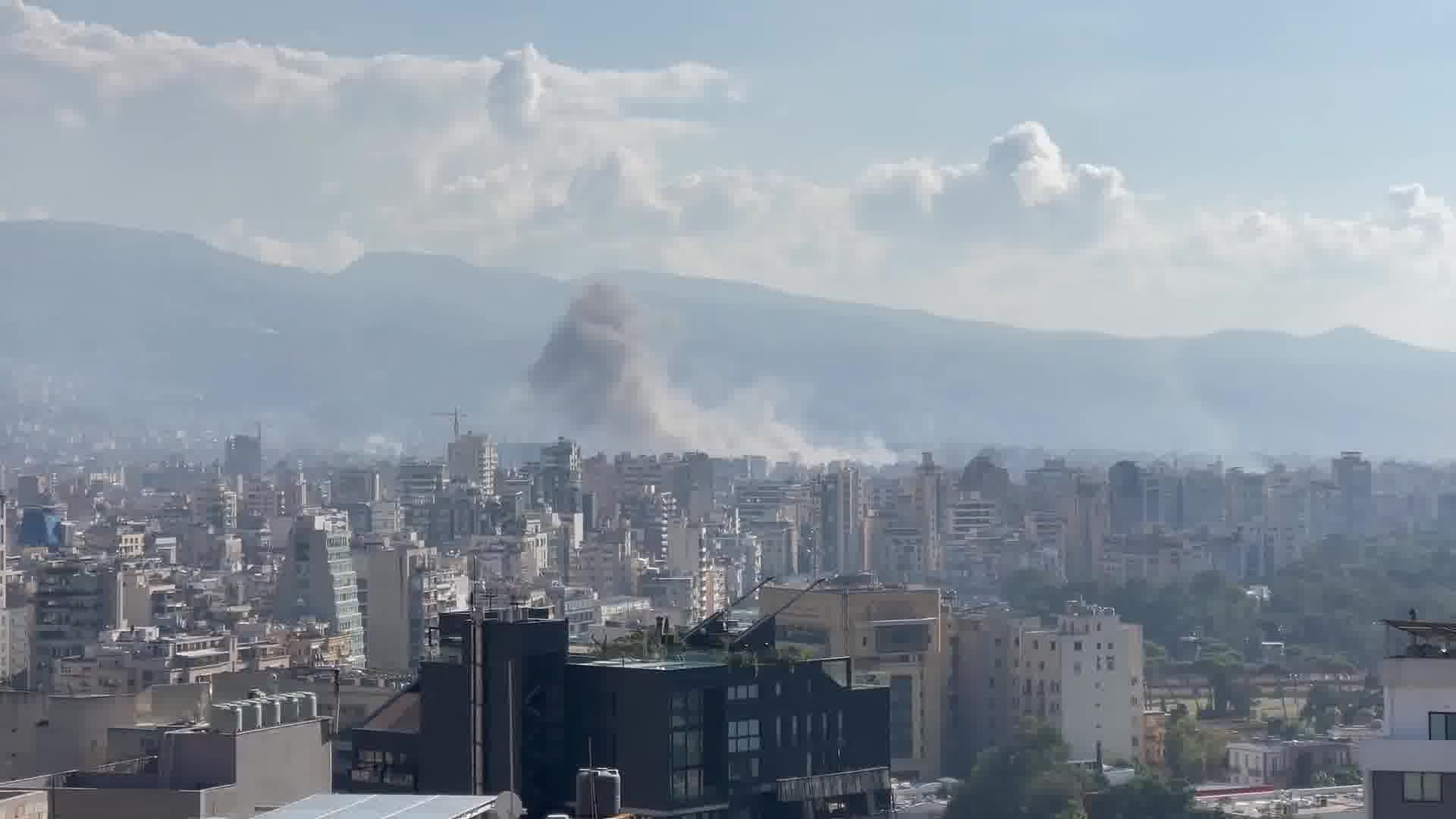 Une autre frappe aérienne puissante a touché la banlieue sud de Beyrouth. Une forte explosion a été entendue dans toute la ville