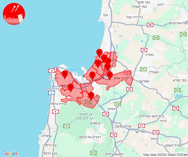 Raketen wurden in Richtung Haifa abgefeuert