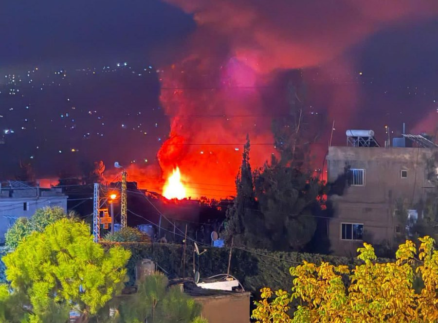 Incursión israelí en la ciudad de Taalabaya en el distrito de Zahle en la Bekaa