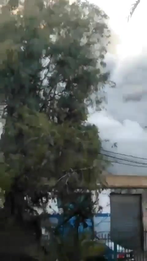 Airstrikes in Al-Ghobeiry a little while ago