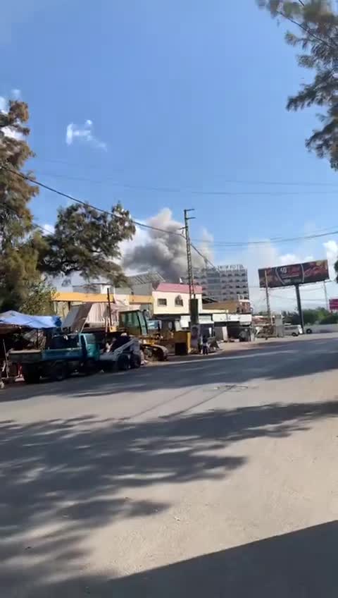 The raid that targeted the barracks neighborhood behind the Platinum Hotel in Tyre