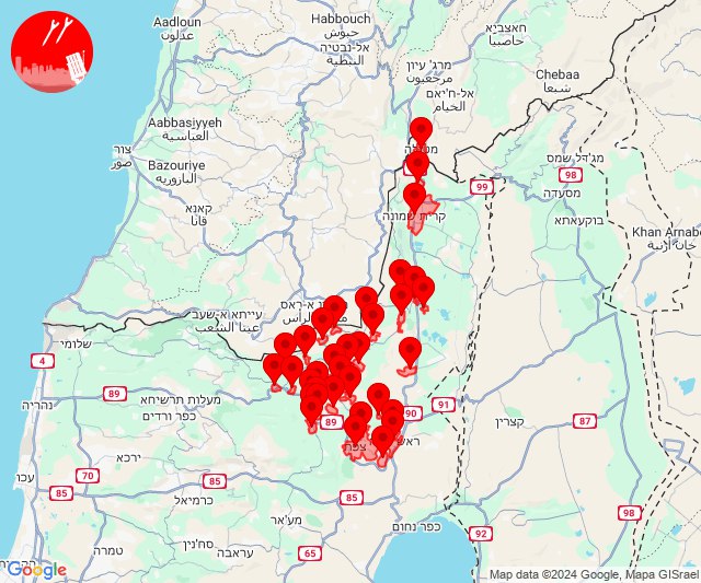 Safed'e doğru roketler atıldı