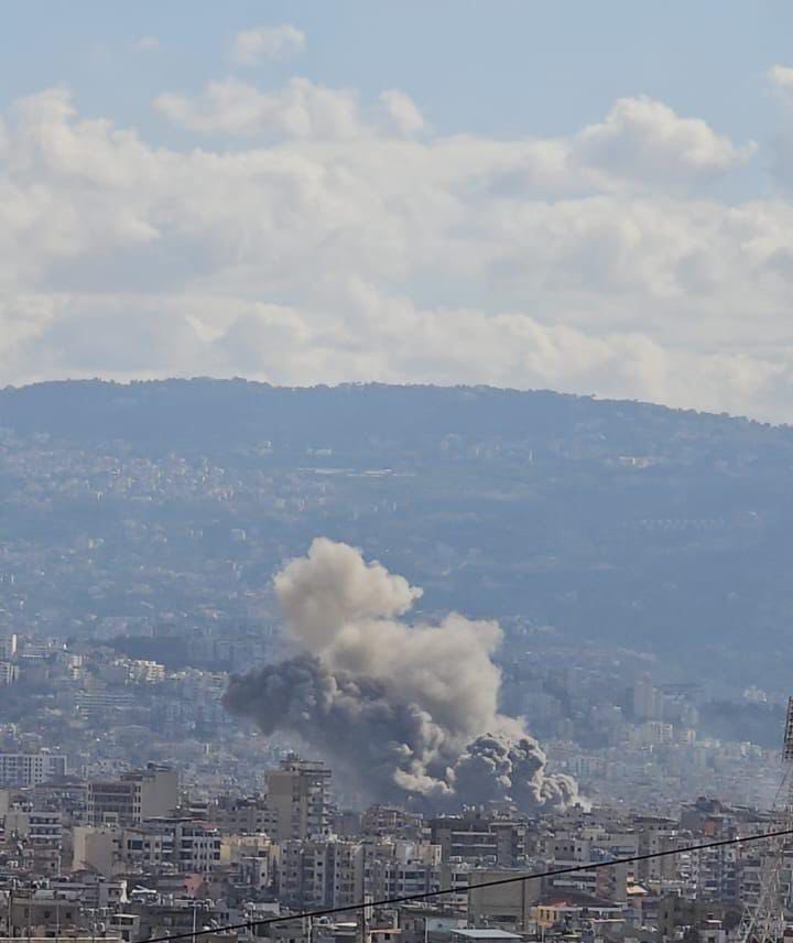 La redada tuvo como objetivo la zona de Haret Hreik.