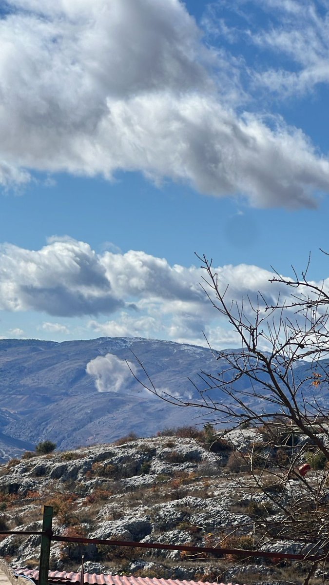 An Israeli raid targeted the town of Ain al-Tineh in the Western Bekaa