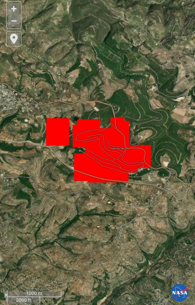 NASA FIRMS indicates significant thermal anomalies detected following Israeli army strikes at a munitions storage site, formerly belonging to the Assad regime