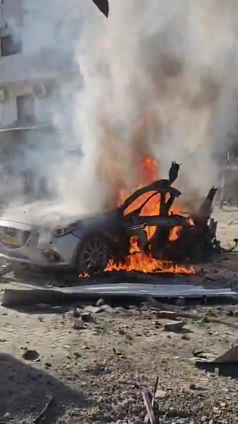 An Israeli drone struck a car in the Tulkarm camp in the West Bank. Palestinians are reporting three people were killed in the airstrike