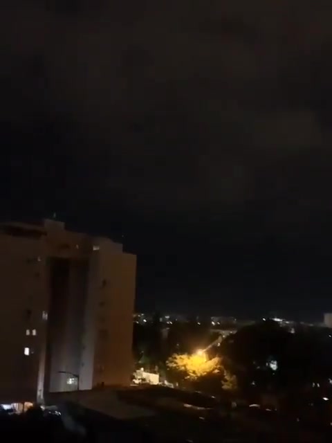 The moment a missile launched from Yemen hits southern Tel Aviv