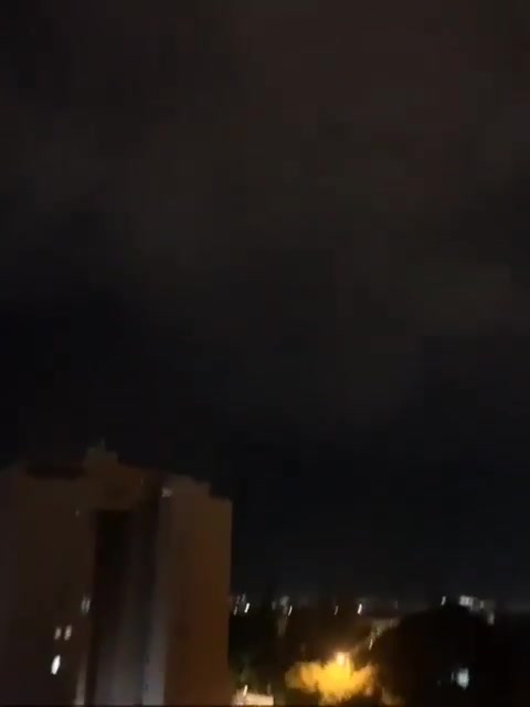 The moment a missile launched from Yemen hits southern Tel Aviv