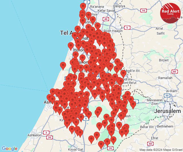 The Israeli army confirms a ballistic missile launched from Yemen was intercepted before crossing into Israeli territory. Sirens were activated due to the possibility of fallen shrapnel. Sirens sounded in several areas in central Israel following a missile that was launched from Yemen, the Israeli army said. The launch followed airstrikes by the U.S.-led coalition on Houthi targets in Hodeidah