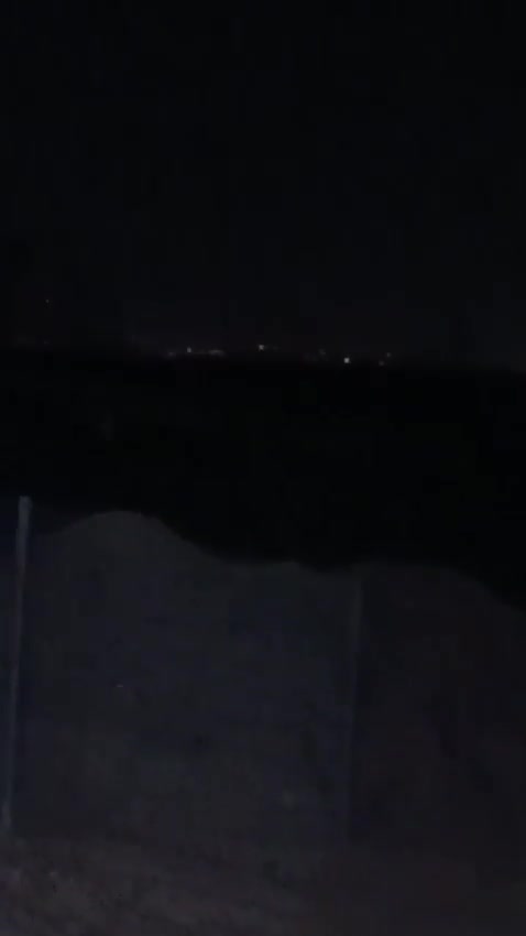 Footage shows the interception of an apparent Houthi drone over southern Israel this evening. The drone was shot down by Israeli Air Force helicopters