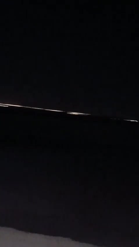 Footage shows the interception of an apparent Houthi drone over southern Israel this evening. The drone was shot down by Israeli Air Force helicopters