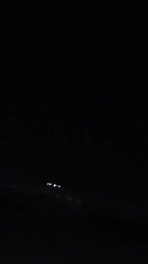 Footage shows the interception of an apparent Houthi drone over southern Israel this evening. The drone was shot down by Israeli Air Force helicopters