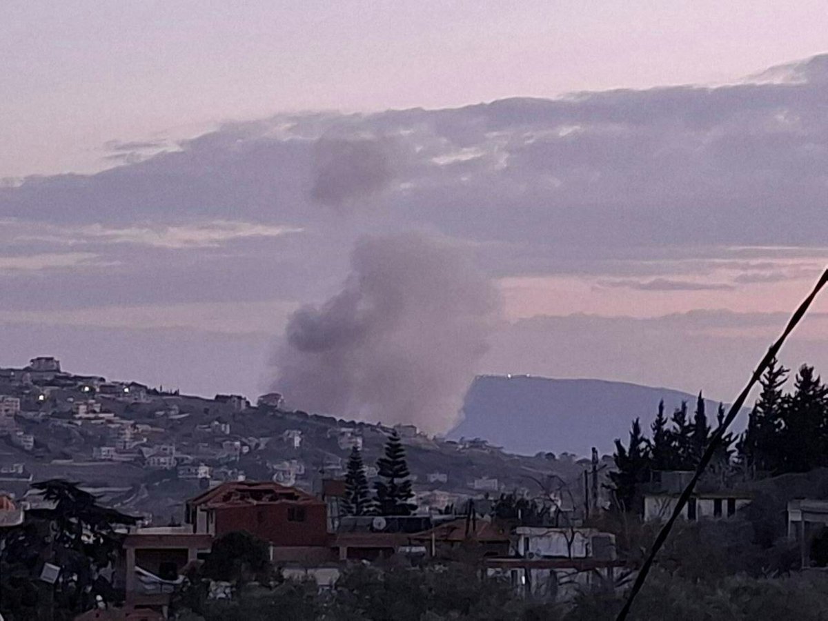 El ejército israelí llevó a cabo hace poco un bombardeo en la ciudad de Yaron.