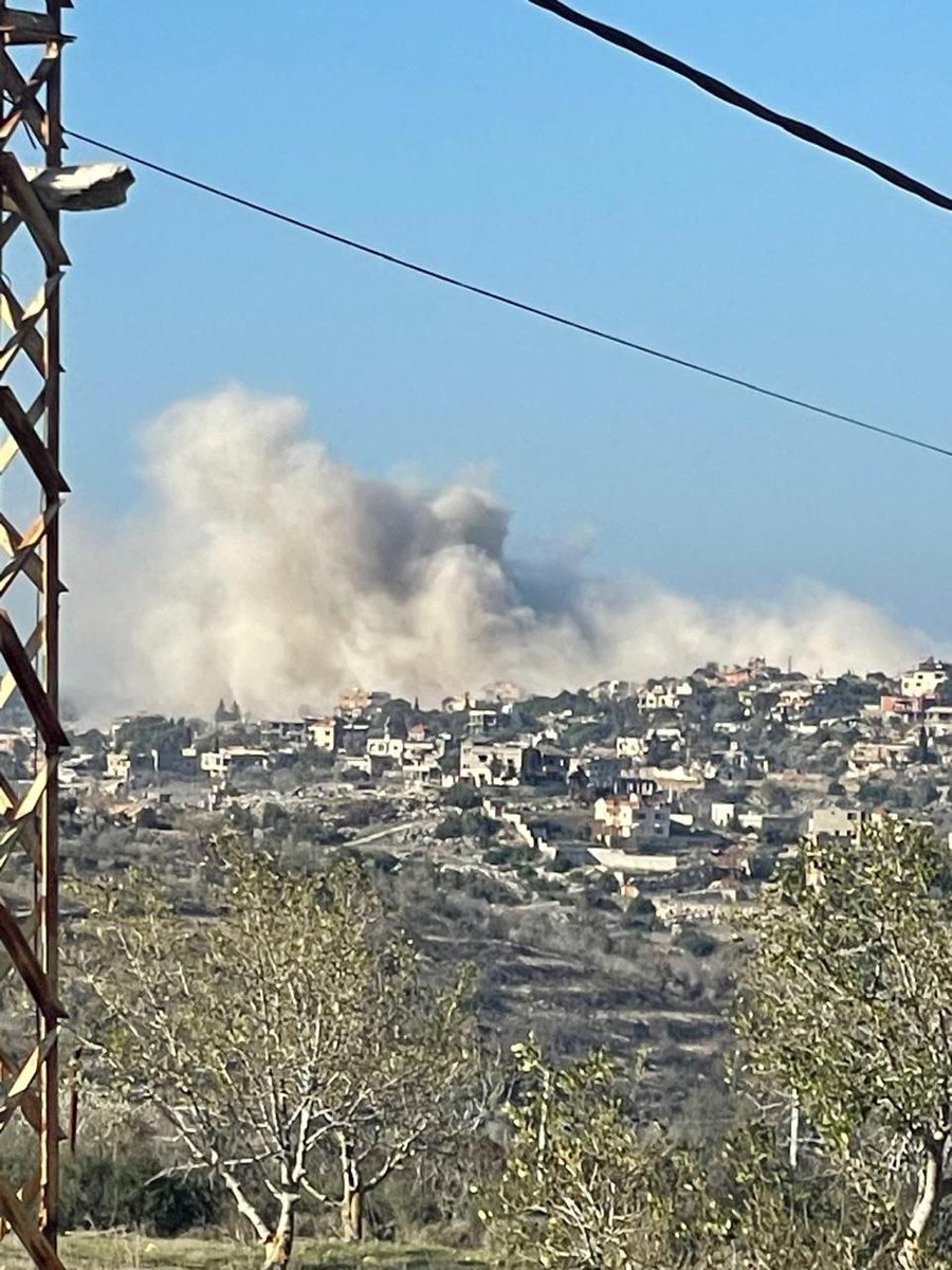 Israeli army forces blew up a number of buildings in the town of Aita al-Shaab, southern Lebanon