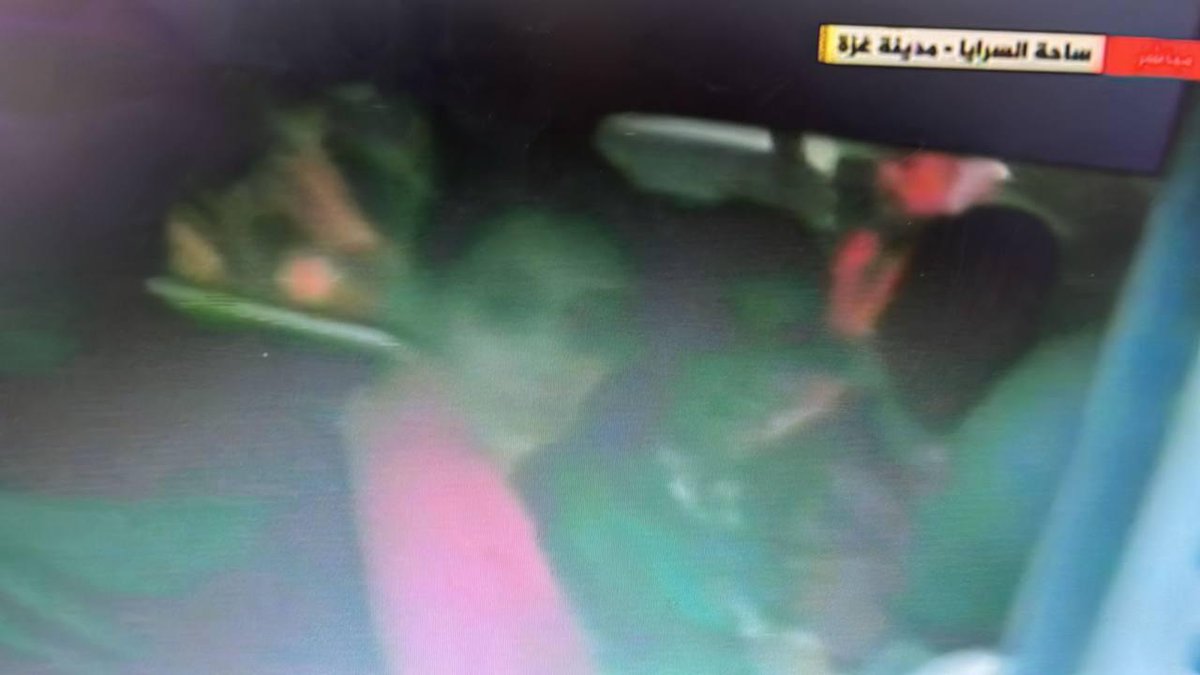 Hamas has handed over Israeli hostages Romi Gonen, Emily Damari, and Doron Steinbrecher to the Red Cross, footage shows