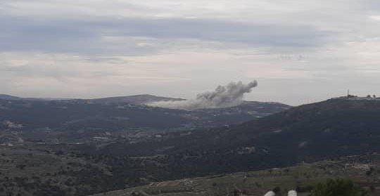 The Israeli army hit the village of Ayta ash Shab in southern Lebanon