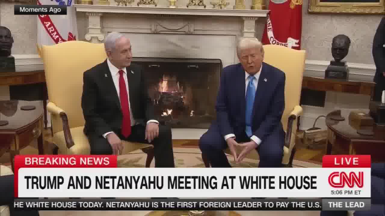 Trump, with Netanyahu sitting next to him, says Gaza maybe is a demolition site right now . you can't live in Gaza right now. I think we need another location