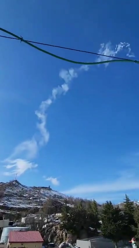 An interceptor missile was launched a short while ago over the Mount Hermon area.  The Israeli army has not yet commented on the incident