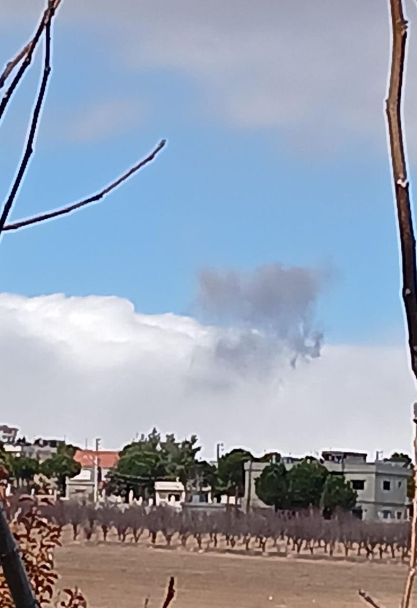 Israeli raid on the outskirts of the town of Bodai, west of Baalbek