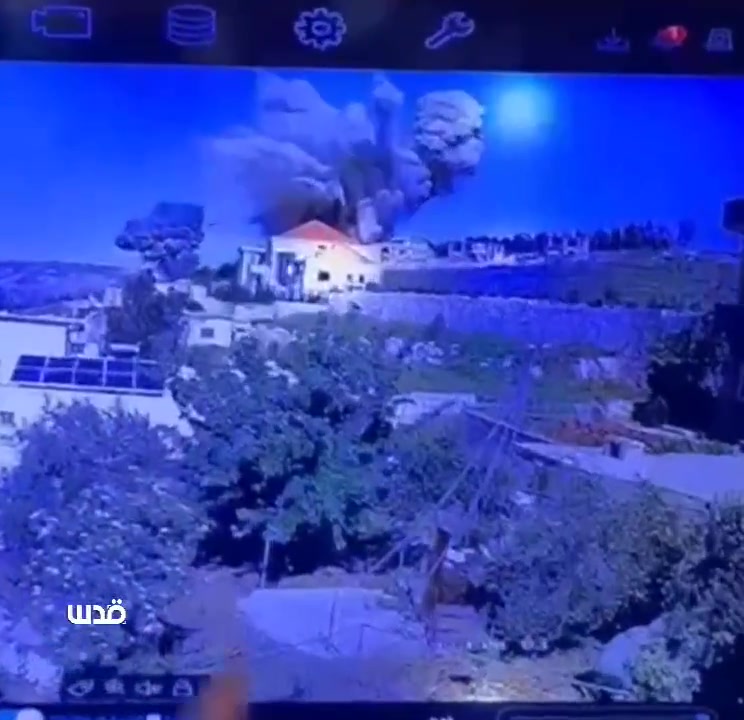 فيديو جديد يوثق غارات طيران  على أطراف بلدة أرنون الشقيف، في جنوب لبنان