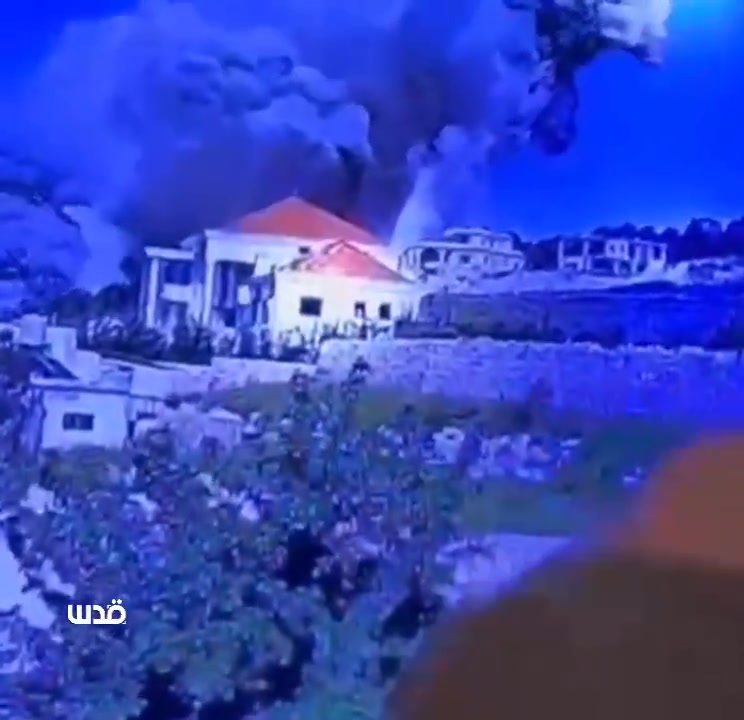 فيديو جديد يوثق غارات طيران  على أطراف بلدة أرنون الشقيف، في جنوب لبنان