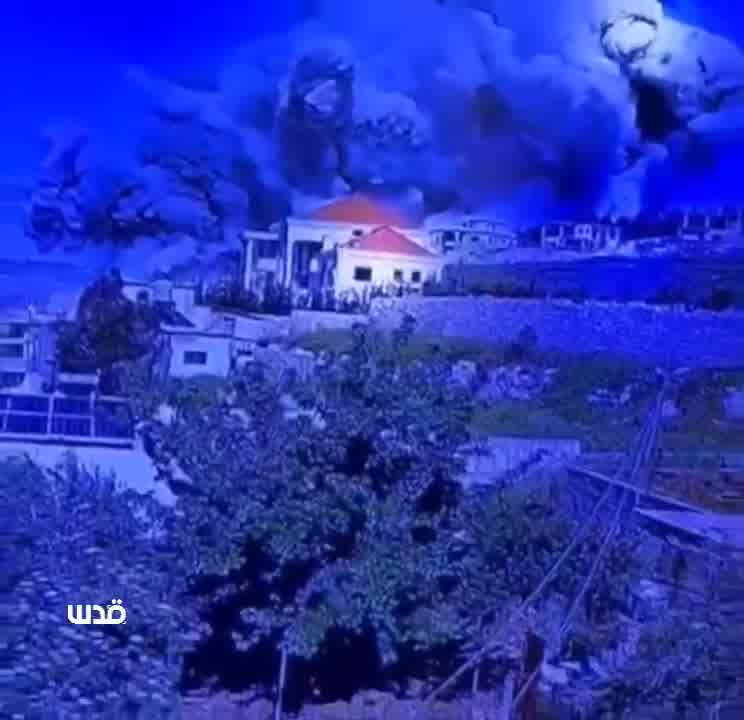 فيديو جديد يوثق غارات طيران  على أطراف بلدة أرنون الشقيف، في جنوب لبنان