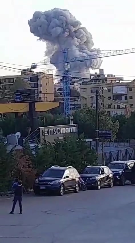 Warplanes raid the targeted location in Al-Hadath, in the southern suburbs.
