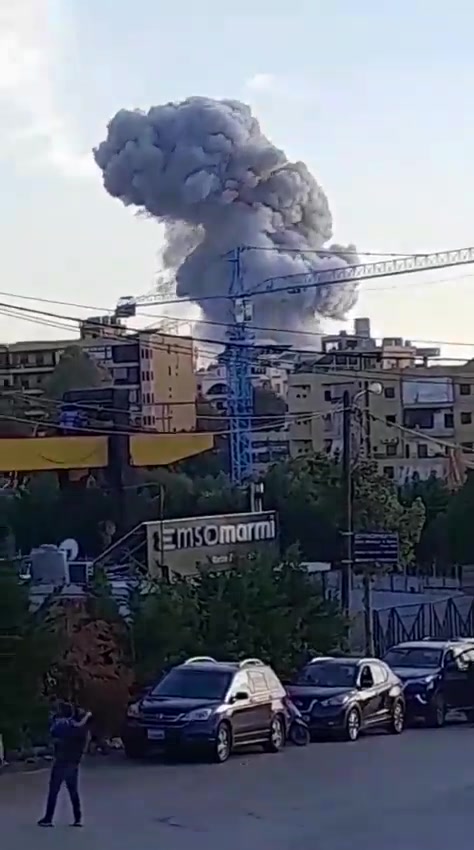 Warplanes raid the targeted location in Al-Hadath, in the southern suburbs.