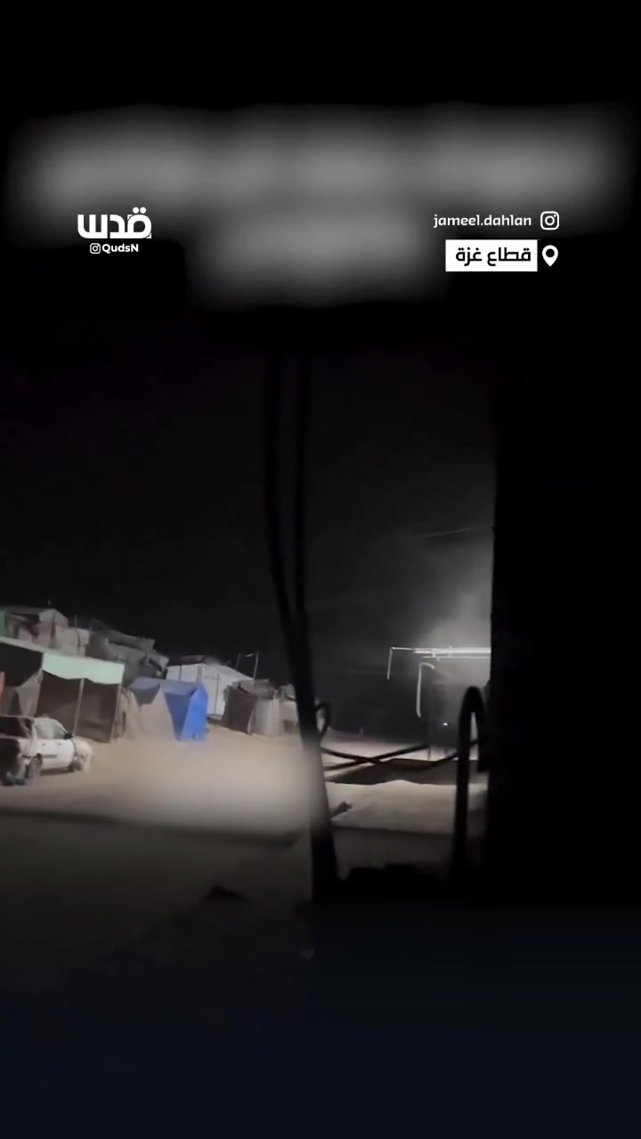 Warplanes launched a raid on the Bir Zenun area in Al-Mawasi, west of Khan Yunis.